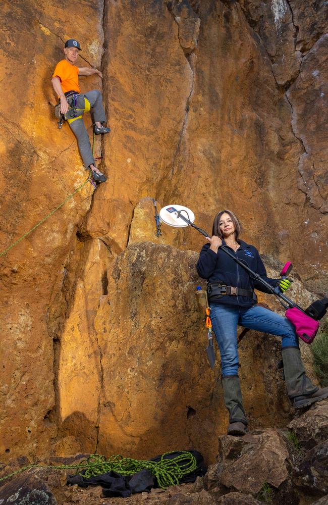 Mike Tomkins and Penelope Azar. Picture: Jason Edwards