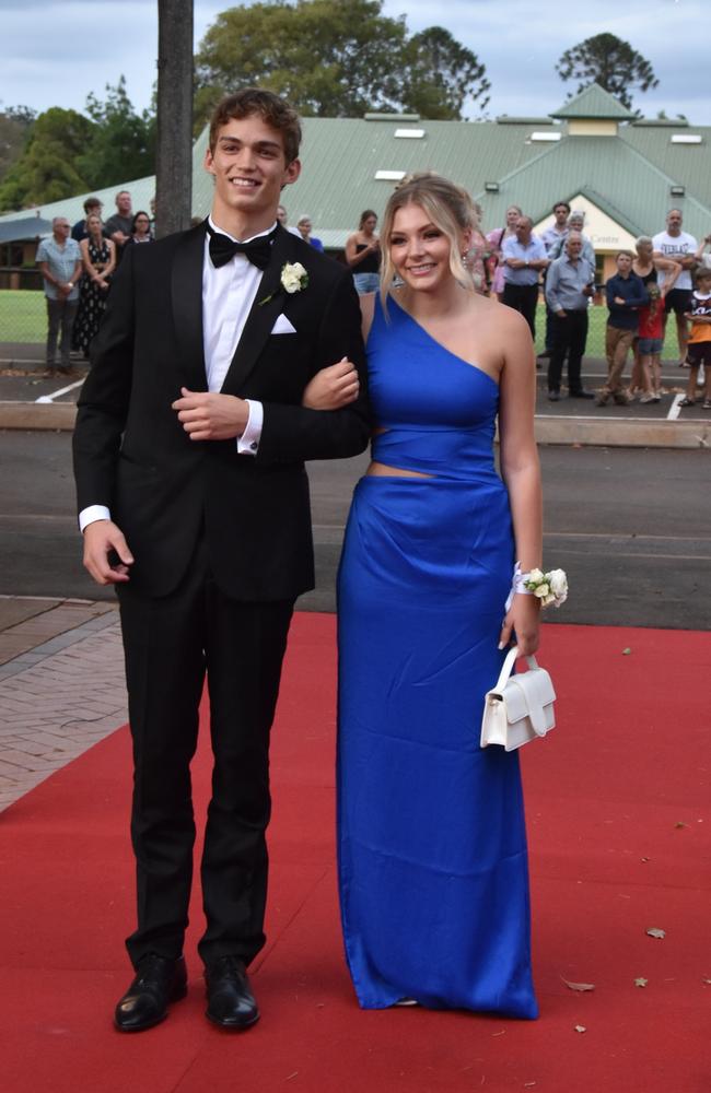 TAS student Sam Lawrence and Lily Kruger at the Toowoomba Anglican School formal on November 17, 2023. Photo: Jarrard Potter.