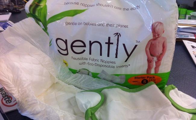 Gently eco nappies now available to be bought from the Lismore City Council’s CBD office.