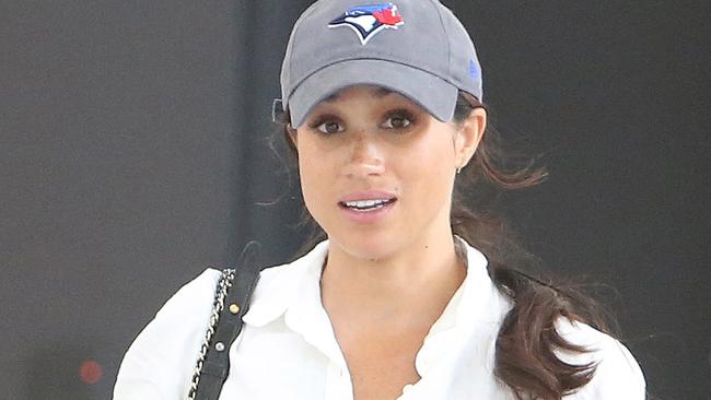 Meghan Markle catching a flight in Toronto, Canada, for Austin, Texas where she made her first appearance with the Suits cast at the ATX Television Festival. Picture: Splash