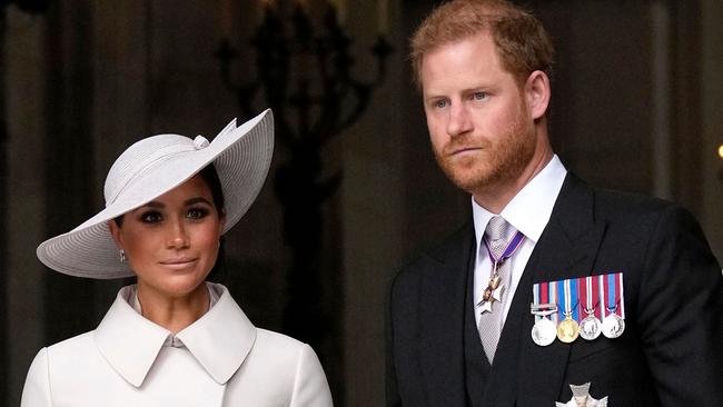 Royal expert Angela Levin says Prince Harry and partner Meghan Markle have been ‘trying to create an alternative, woke royal family’. Picture: Matt Dunham