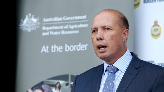 Peter Dutton’s comments did not go down well with the South African government. Picture: Richard Dobson