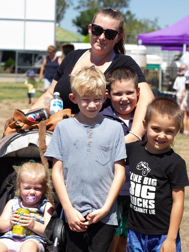 The Anderson family enjoyed the sideshows at the 2023 Murgon Show.