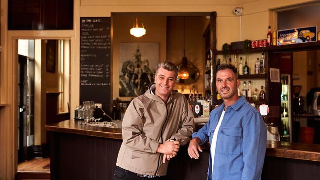 Healesville Hotel publicans Scott Connolly and Matt Vero.