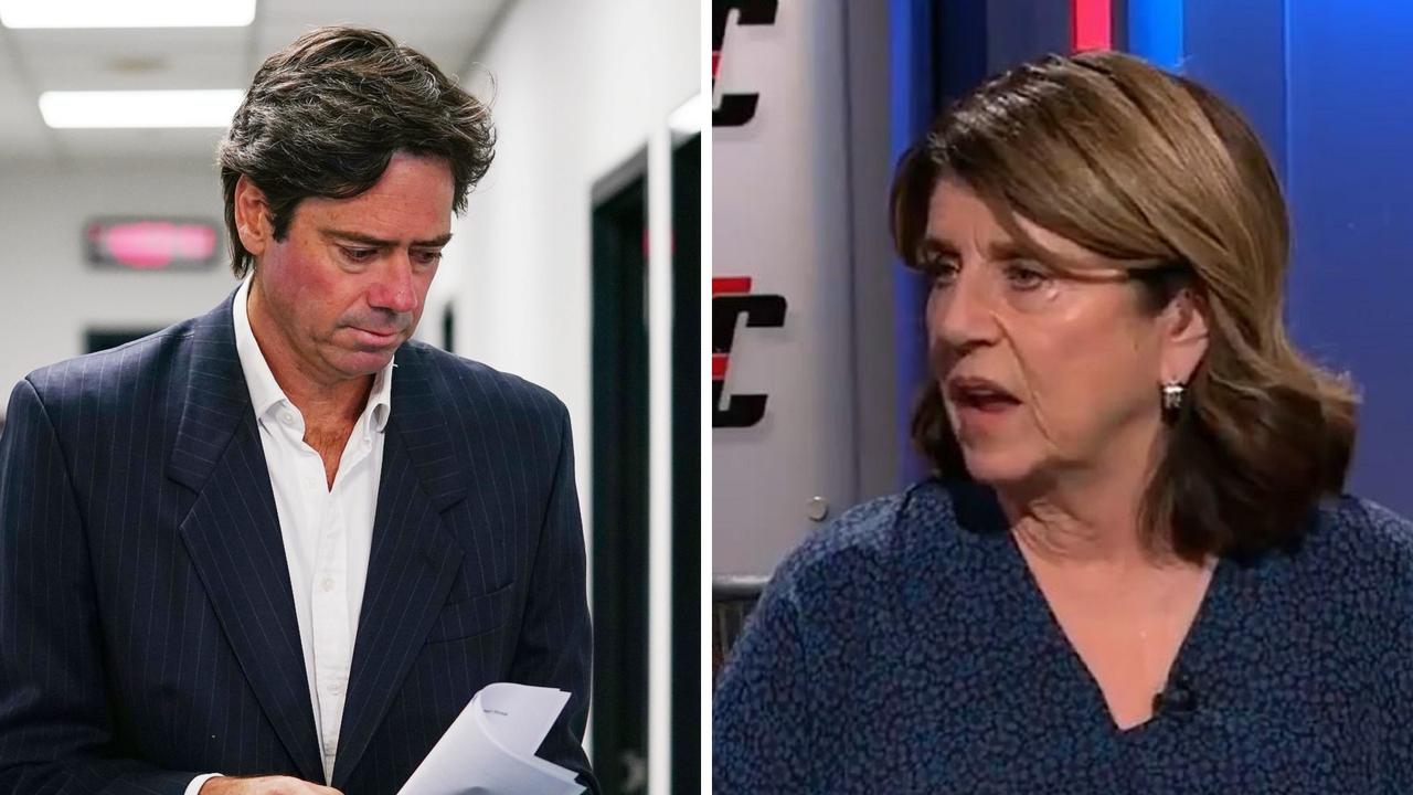 Caroline Wilson had a crack at Gillon McLachlan's AFL.