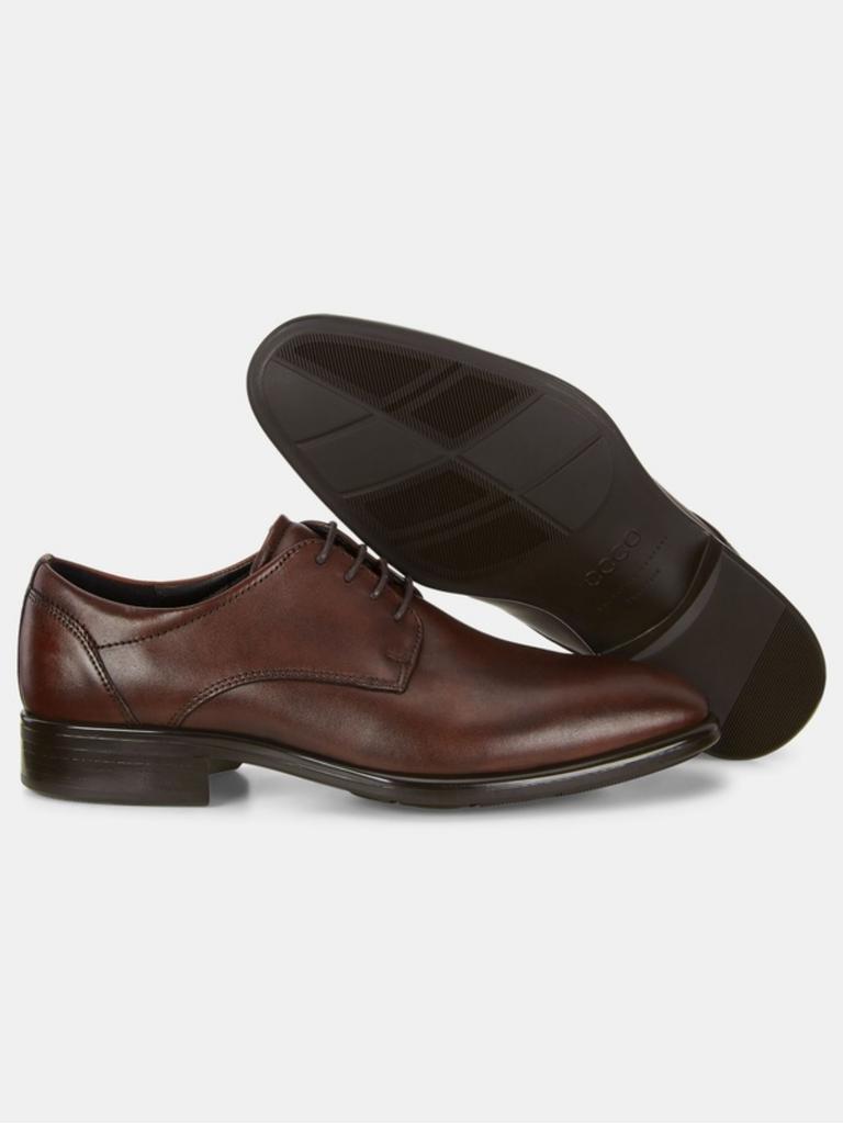 ECCO Men’s Citytray Derby Shoes in Cognac. Picture: ECCO