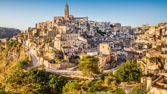 The ancient town of Matera in Basilicata, southern Italy.