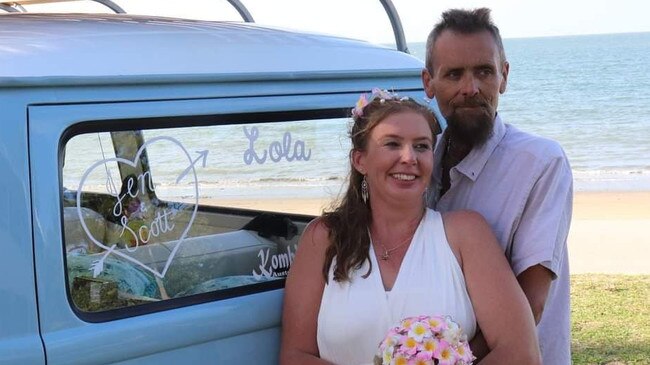 Jen and Scott Ormerod got married in January 2022. Photo: Contributed.