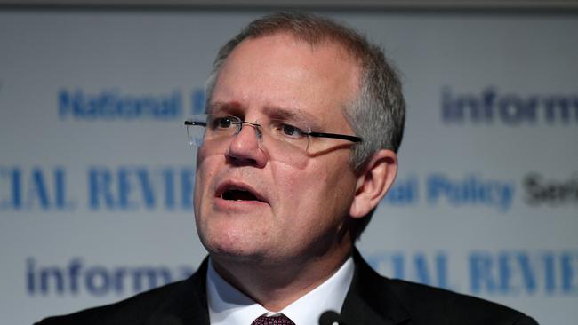 Federal Treasurer Scott Morrison is set to talk up an expected lift in economic expectations for the coming year. Picture: AAP