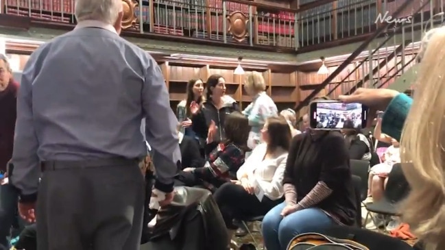 Pro-trans protesters gate crash a nsw state parliament