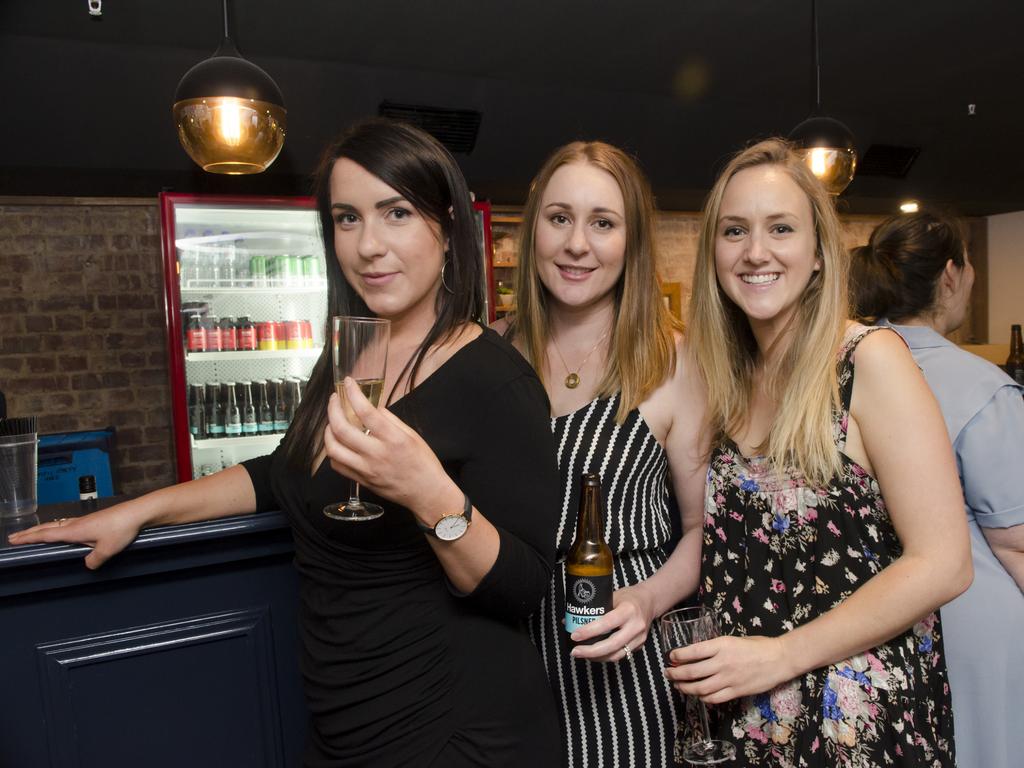 Corinne Pensa and Kate Schawtz at Renew Adelaide’s annual celebration with its community and business partners at Raj House. Picture: Zezette Lindqvist