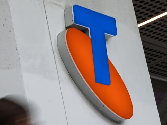 MELBOURNE, AUSTRALIA - NCA NewsWire Photos - 4 MAY 2024: Telstra signage is seen outside a store on Bourke Street. Picture: NCA NewsWire / Diego Fedele