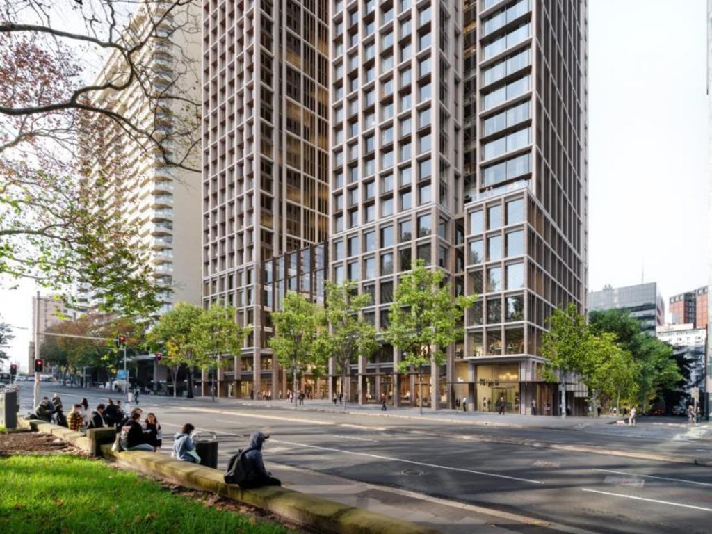 An artist’s impression of plans for 175 Liverpool Street, Sydney.