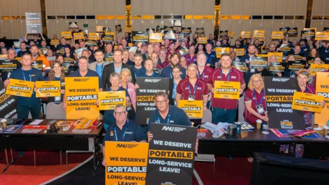 The AWU has endorsed a legislated universal portable long service leave entitlement. Picture: Supplied