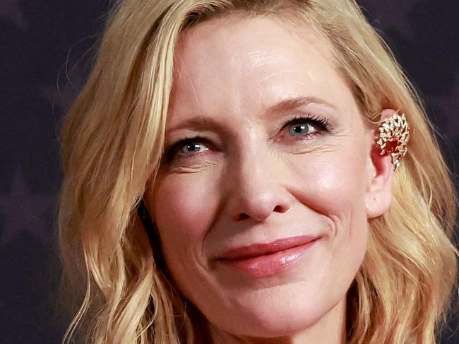 TOPSHOT - US-Australian actress Cate Blanchett pose in the press room with the Best Actress award for "Tar" during the 28th Annual Critics Choice Awards at the Fairmont Century Plaza Hotel in Los Angeles, California on January 15, 2023. (Photo by Michael TRAN / AFP)