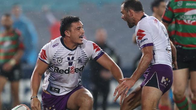 Tino Faasuamaleaui is certainly enjoying his time playing alongside Cameron Smith.