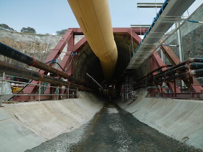 21/02/2024: Media tour of Snowy Hydro 2.0 project.  Tunnel entrance_TBM Florence