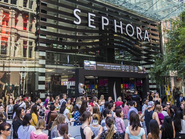 There will be no crowds when shopping online at Sephora.com.au. Picture: NewsCorp.