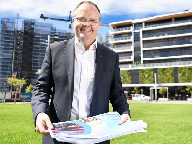 Fairfax MP Ted O'Brien has a bold vision to create a multi-purpose convention and exhibition centre at Maroochydore CBD ahead of the 2032 Olympic and Paralympic Games. Picture: Patrick Woods.