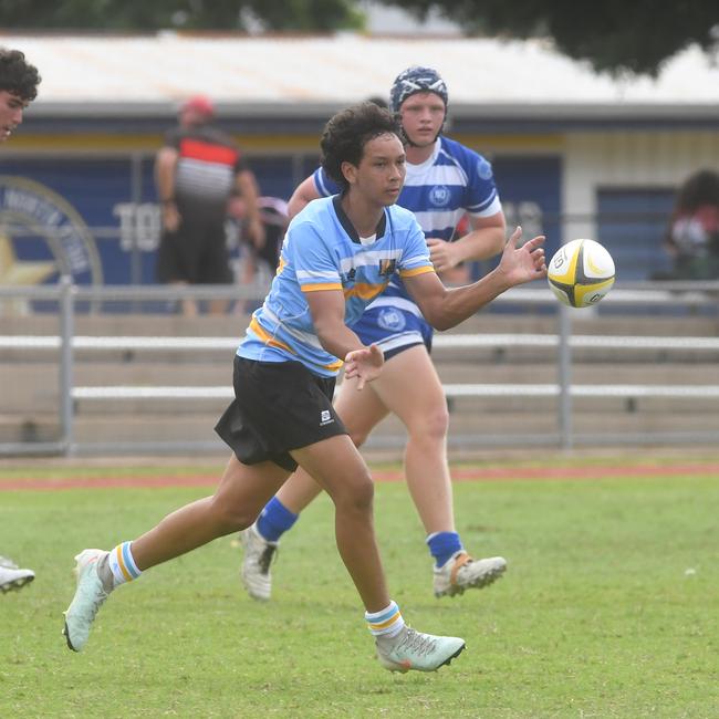 QLD Rugby Union State Championships (17-18 years boys) at the Townsville Sports Precinct. Friday May 23. Northern against Peninsular. Picture: Evan Morgan