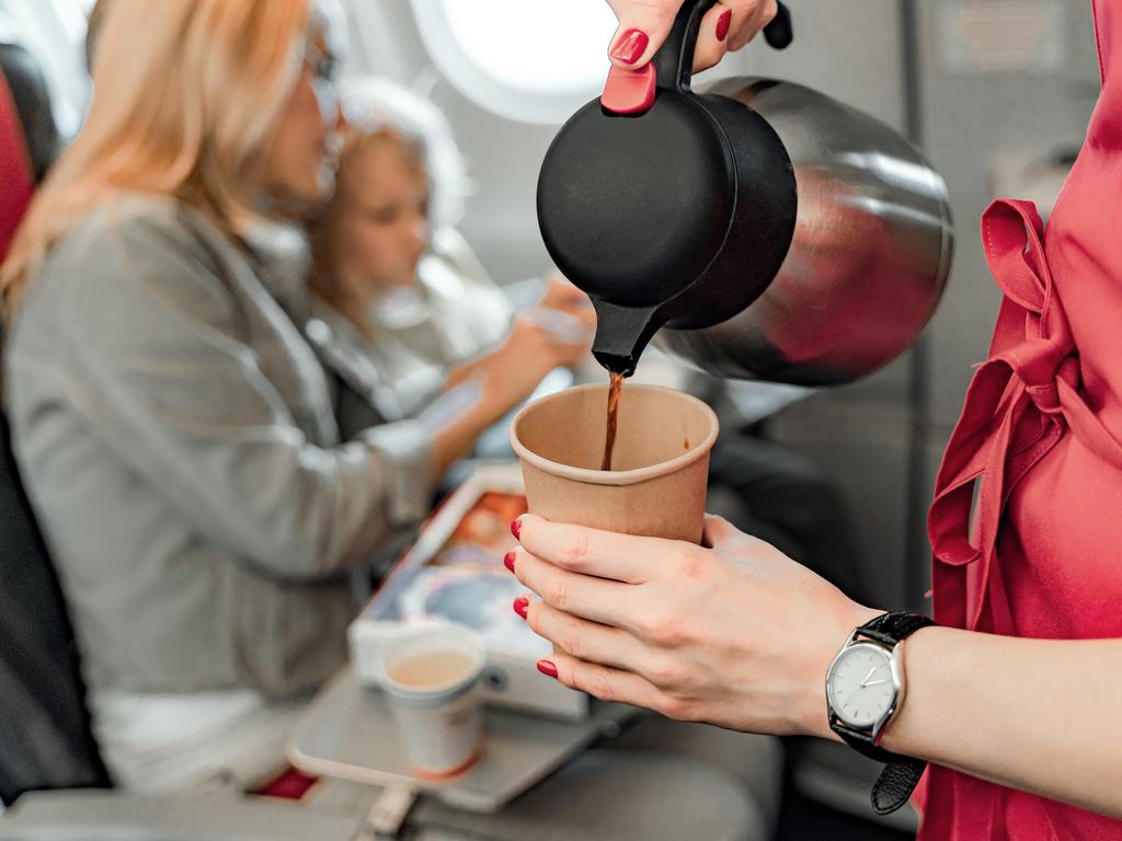 Having caffeinated drinks can make some passengers feel anxious during a flight.