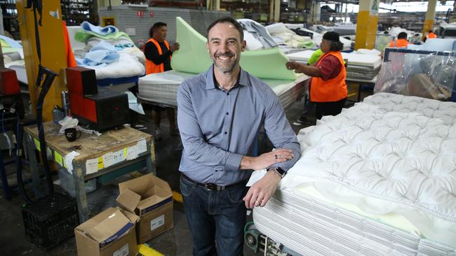 A.H. Beard chief executive Tony Pearson at their warehouse in Padstow in Sydney’s west: ‘Building a supply channel has becomemore challenging.’ Picture: Britta Campion