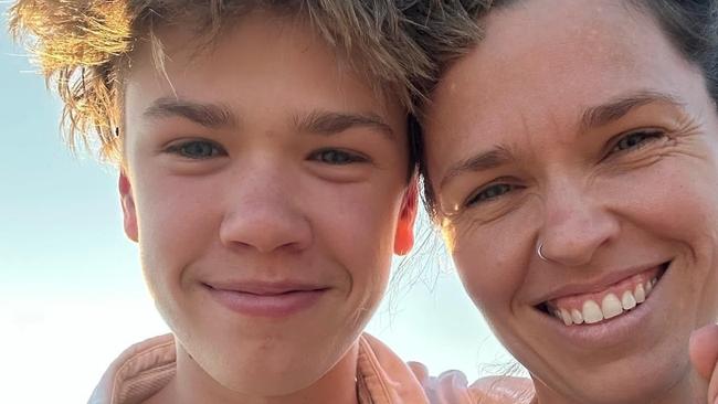 Benjy Weenink, who was killed in a car crash at Second Valley on Sunday, December 10, with his mother Anna. Picture: Facebook