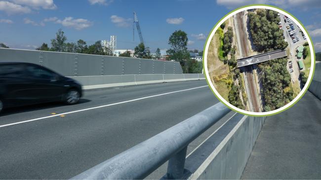 The Sage St bridge connecting The Surrounds in Helensvale to Millaroo Drive. Picture: Glenn Campbell