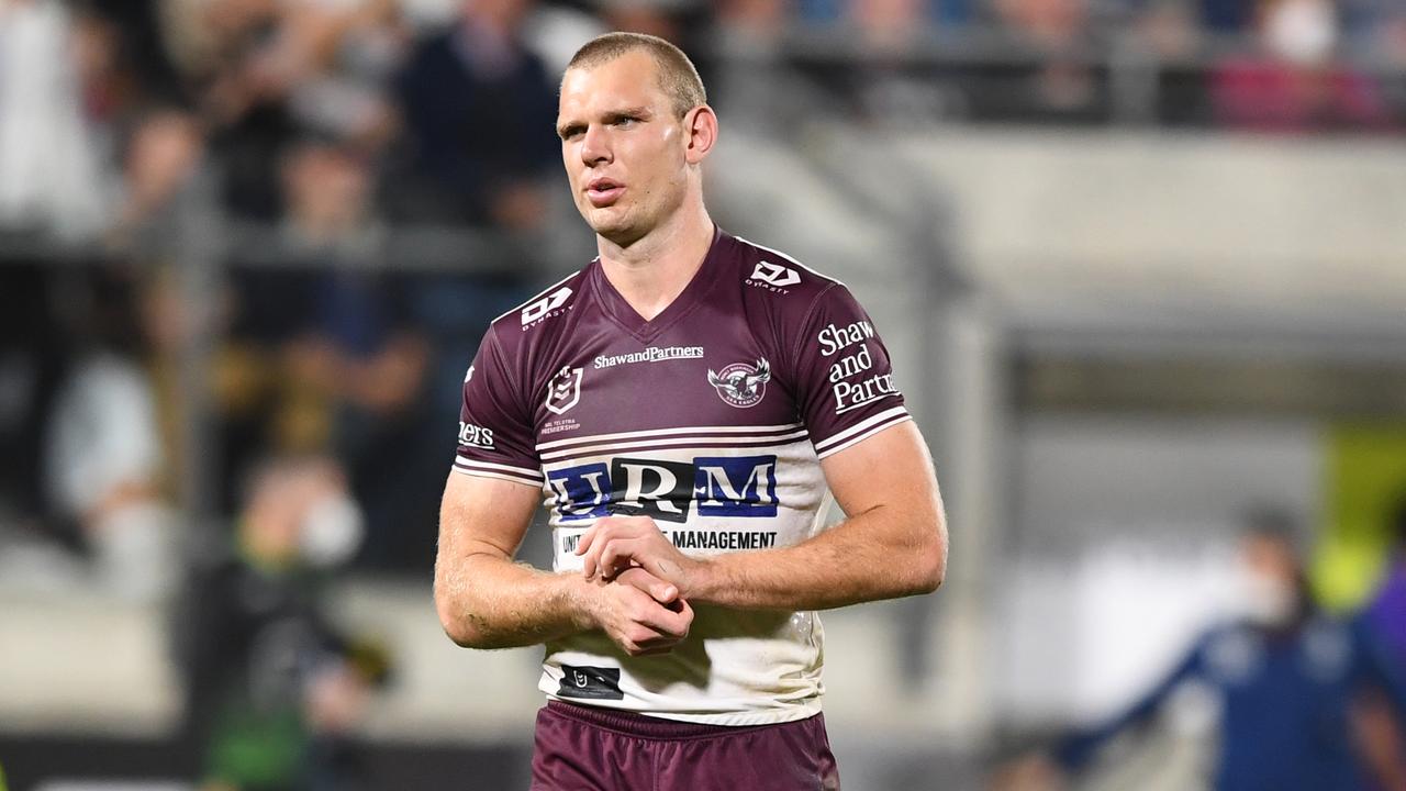 Manly fullback Tom Trbojevic had a rare off night against Melbourne. Picture: NRL Imagery