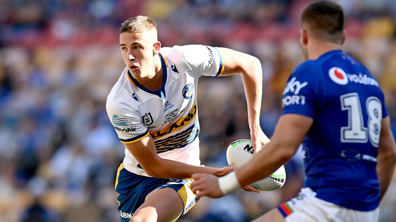 Jakob Arthur is one of a number of impressive young halves coming through at the Eels. Picture: Bradley Kanaris/Getty Images