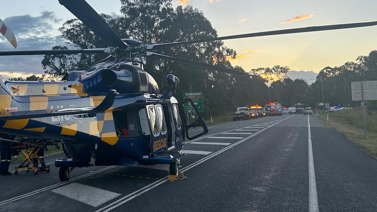 Driver fights for life after serious crash near Bruce Hwy