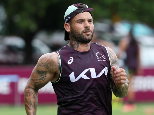 Adam Reynolds, Brisbane Broncos training, Red Hill. Picture: Liam Kidston