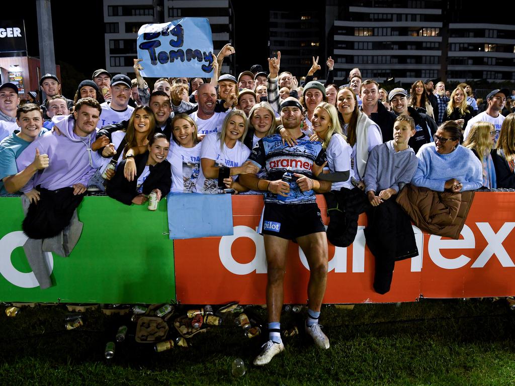 Thomas Hazelton plays for the Sharks. Credit: NRL Images.