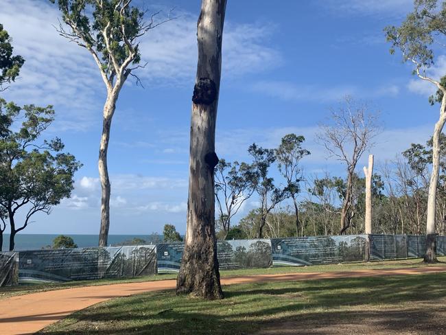 The fence that blocked the view in Mant Street, Point Vernon.