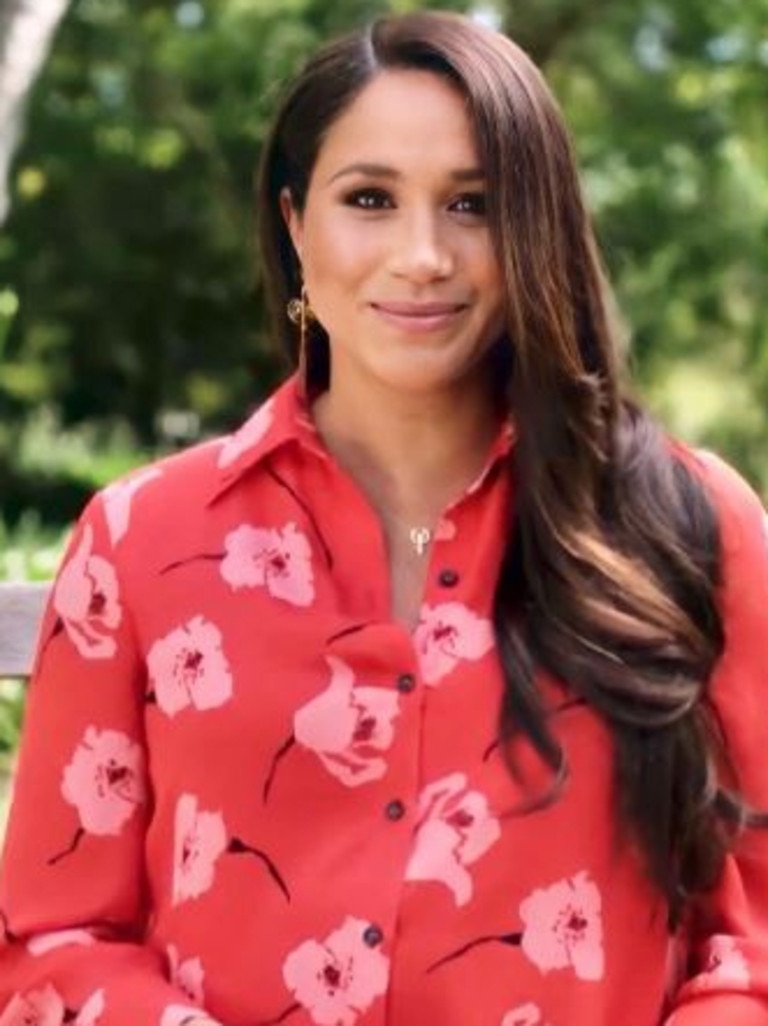 Meghan Markle in a charity video this year. Picture: Instagram