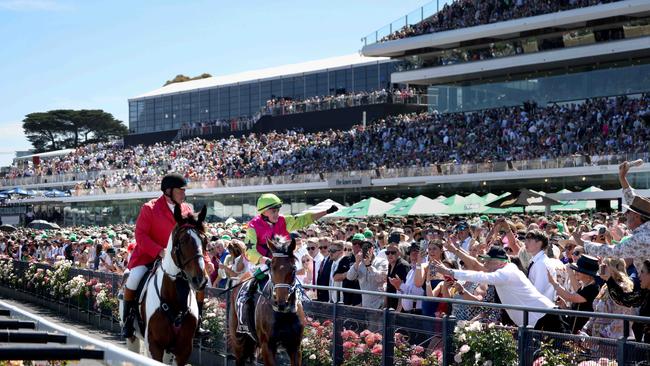 Robbie Dolan returning to scale on Knights choice after winning the 2024 Melbourne cup.