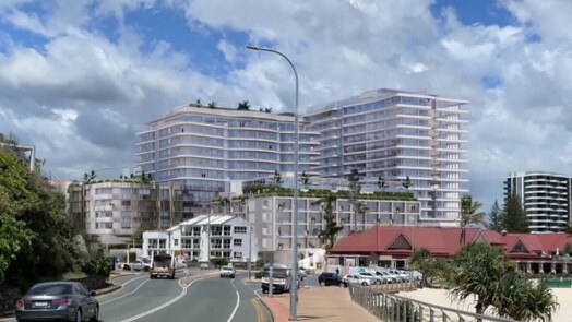 New image showing plans for the Kirra hotel site redevelopment.