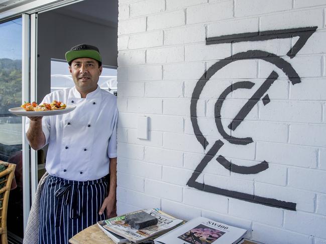 Local chef Jason Atwal hosts a regular pop up restaurant dinner inside Zephyr cafe at Kirra called Betty Wilson's. Picture: Jerad Williams