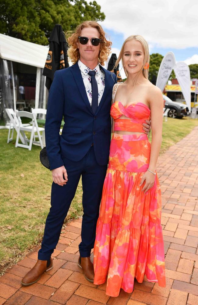 Josh Thorpe and Ally Darr at Weetwood race day, Clifford Park. Picture: Patrick Woods.