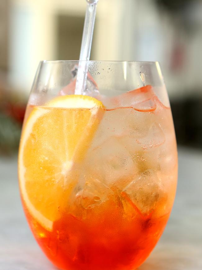 A traditional Italian cocktail, Aperol Spritz. Picture: Richard Gosling