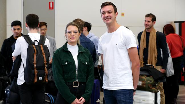 PA Hospital nurses Chloe Kiely and Lauchlan West are among 27 Queensland Health nurses heading to Melbourne to assist Victoria with its worsening COVID-19 outbreak. Picture: David Clark