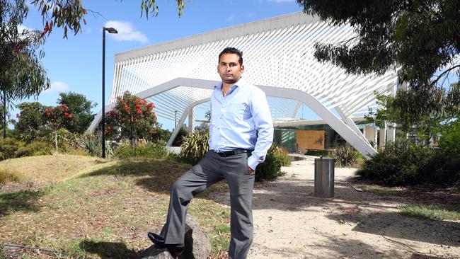 9/1/18 Arnav Sati is a Tarneit resident angry at the government and police response to a wave of street gang violence in Mlebourne's western suburbs. He has started a petition urging the government to take stronger action two days ago, and it has already amassed 6500 signatures. Aaron Francis/The Australian