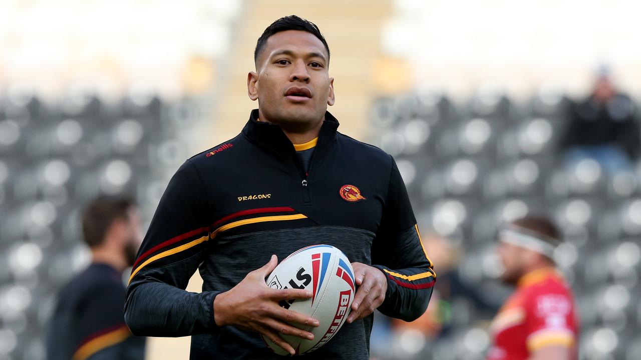 Israel Folau’s Catalans Dragons will play in front of an empty stadium.