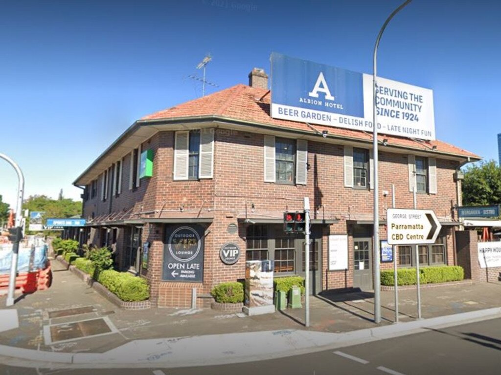 The Albion Hotel in Parramatta has been listed as a close contact exposure site. Picture: Google Maps