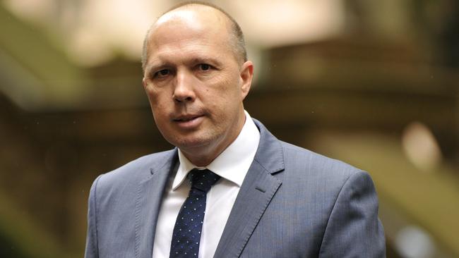 Australian Immigration Minister Peter Dutton has been criticised for his comments regarding the same-sex marriage debate. Picture: AAP/Joel Carrett