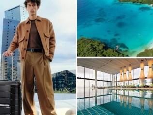 30 per cent off suitcases, up to 25 per cent off Virgin Australia overseas breaks and luxurious local stays for a fraction of the cost. Picture: Myer, iStock, Luxury Escapes