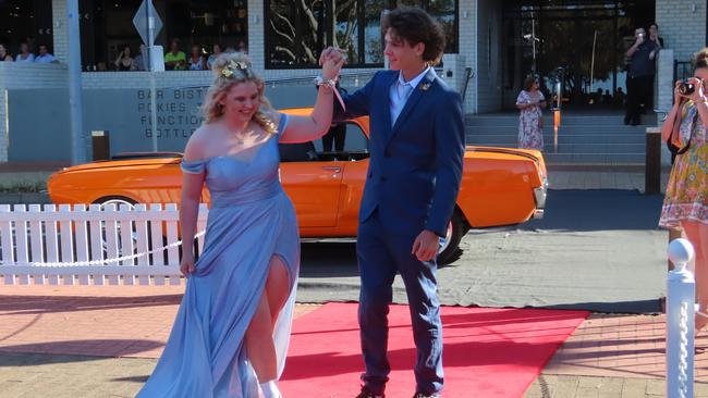 Urangan State High School students celebrating their formal.