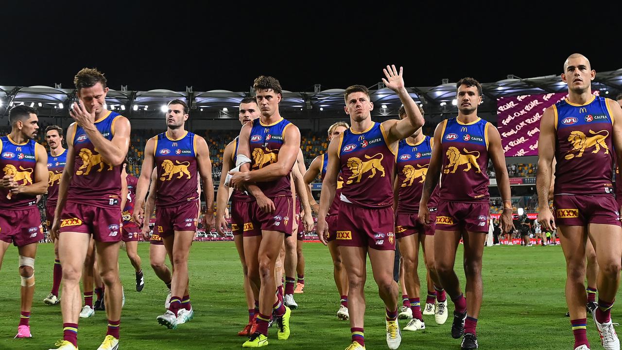 The Lions haven’t won a game yet this year. (Photo by Albert Perez/AFL Photos via Getty Images )