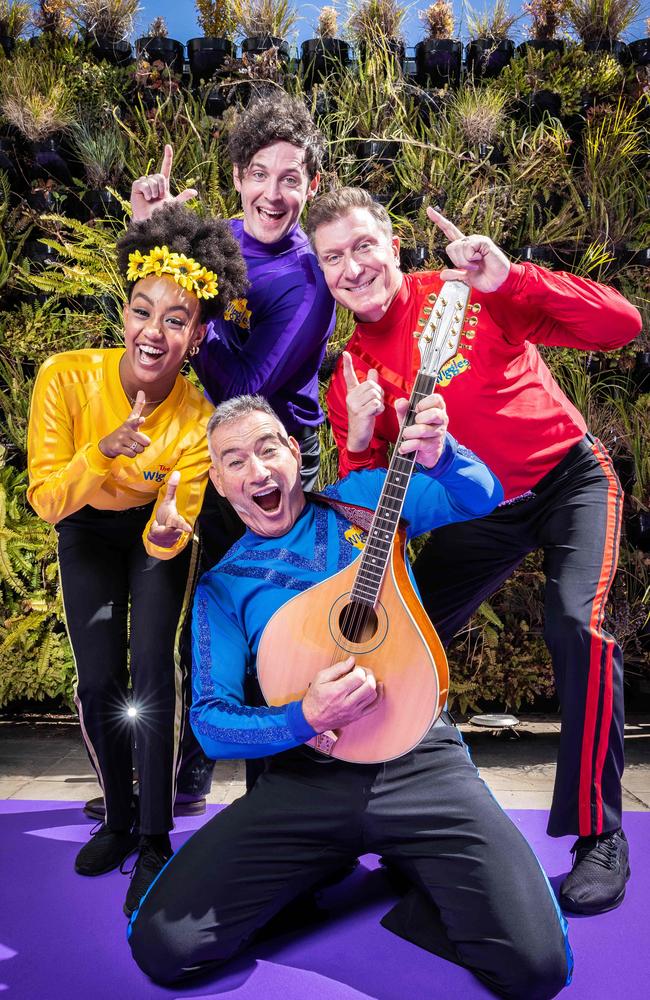 The Wiggles take on AC/DC’s Thunderstruck on new covers album. Picture: Jake Nowakowski