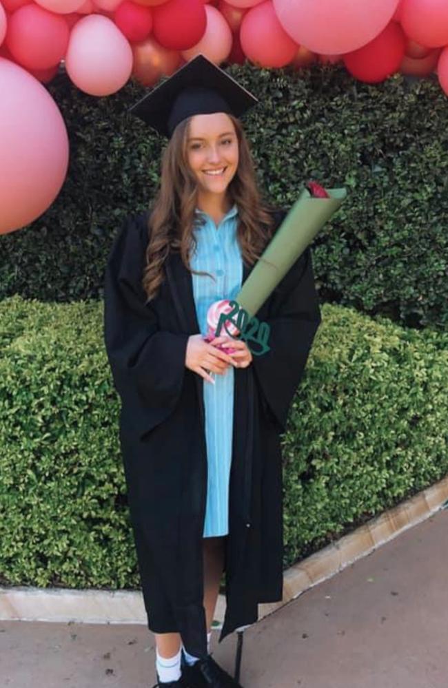 Lilie James graduated from Danebank Anglican School for Girls in 2020. Picture: Supplied